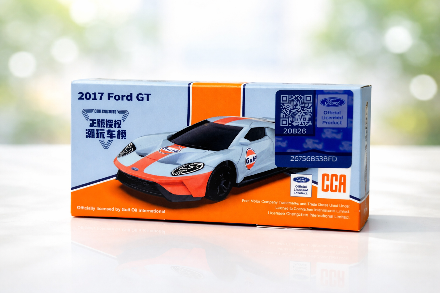 2017 Ford GT – Gulf Livery Die-Cast Model Car (CCA Edition)