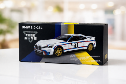 BMW 3.0 CSL Die-Cast Model Car – CCA Edition (White, No. 50)